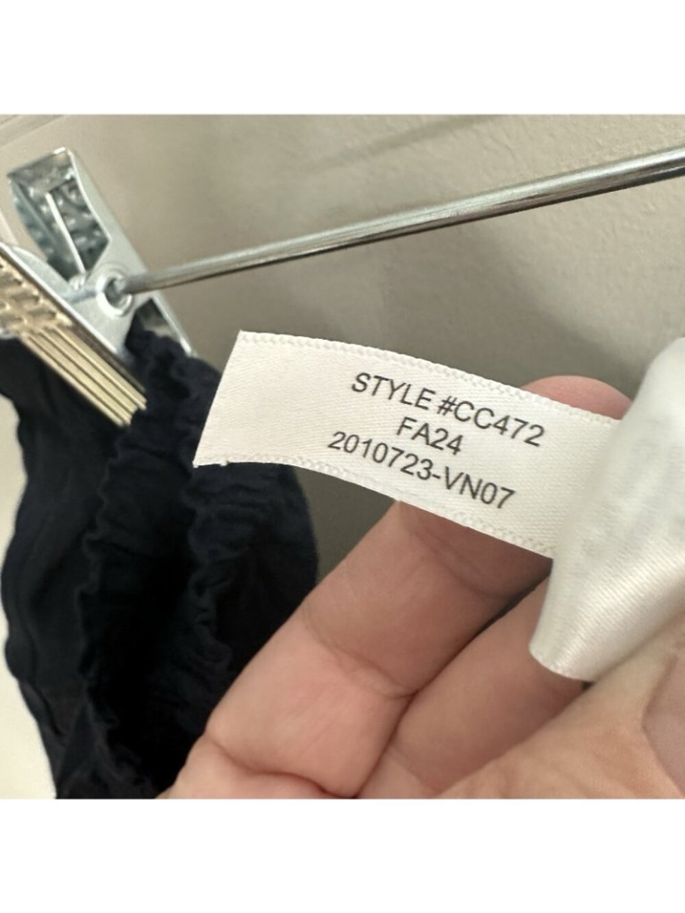 J CREW Stratus pant textured satin Navy blue SMALL wide leg tailored preppy - Picture 12 of 12